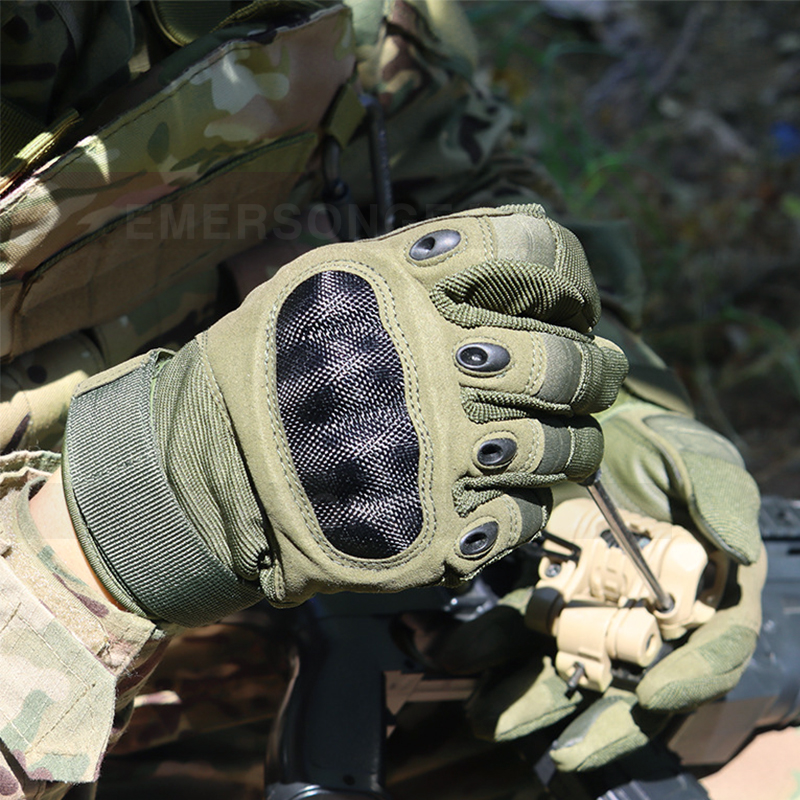 Tactical glove in field use